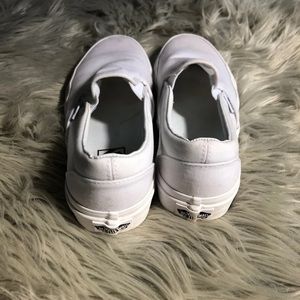 White Slip on Vans